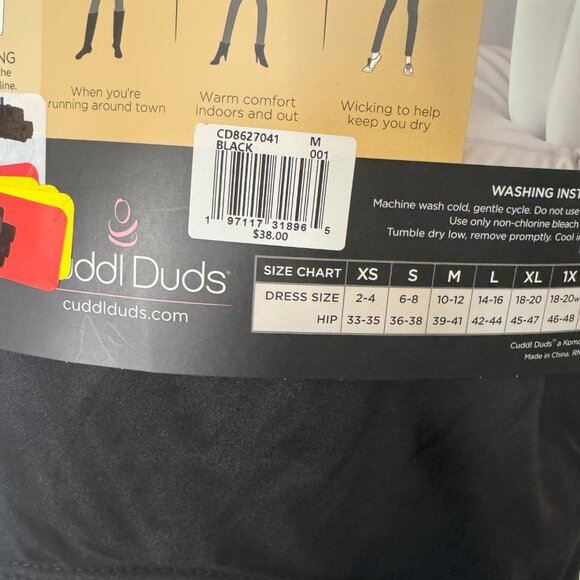 Cuddl Duds Leggings Women's Size Medium, NIP - Picture 3 of 4